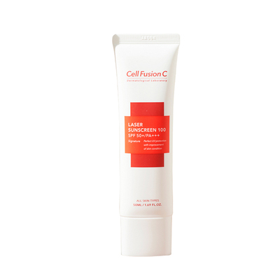 cellfusionc秀肤生防晒霜激光养护低敏防紫外线隔离乳清爽50ml