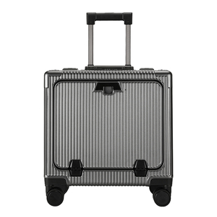 18寸行李箱前开口铝框密码拉杆箱16寸小型可登机箱旅行箱男女皮箱