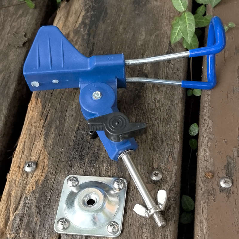 木板架竿炮台 鱼排木排木船玻璃钢船塑料船海竿支架钓杆固定底座