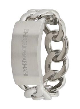 阿玛尼男士素色钢质休闲潮流戒指