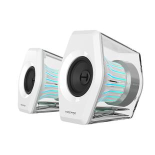 漫步者G3000白色电脑音响台式笔记本游戏电竞专用蓝牙桌面小音箱