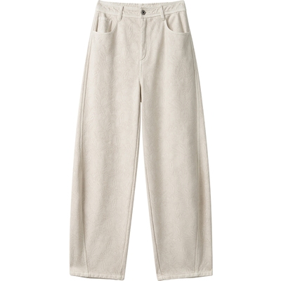 播时尚简约可系带腰头裤子BDR4KD3940