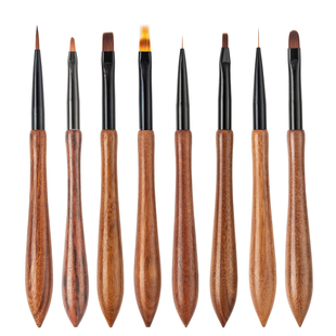 日式美甲彩绘笔光疗笔檀木杆葫芦笔画花拉线笔晕染渐变扫扫笔套装