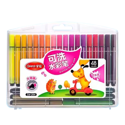 掌握水彩笔儿童可水洗无毒可加墨