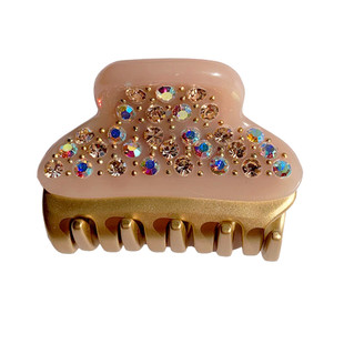 新品明星同款旺多姆抓夹专柜款3/4.5cm中号满钻爪夹网红发饰