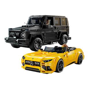 LEGO乐高超级赛车76924梅赛德斯AMG G63与AMG SL63积木玩具41378