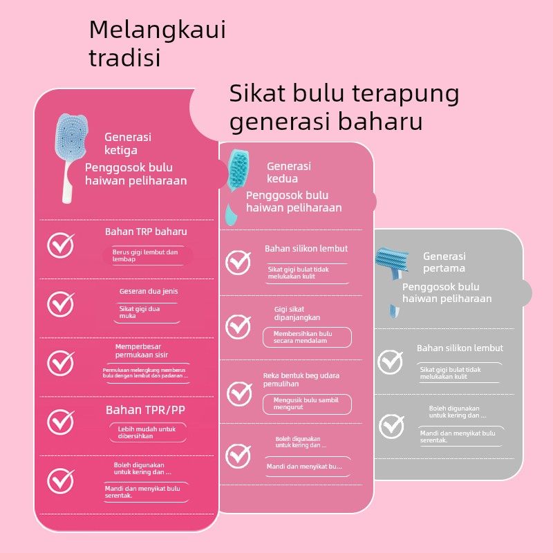 德文猫梳毛专用梳子猫咪硅胶梳去毛浮毛神器按摩梳清理刷宠物用品