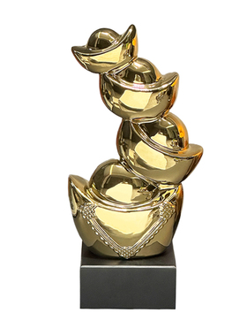 新中式财源滚滚摆件客厅招财