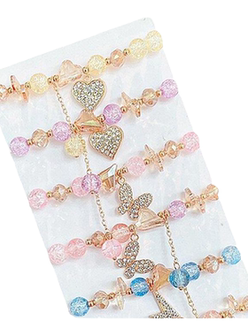 可爱卡通水晶冰裂珠串珠手链饰品