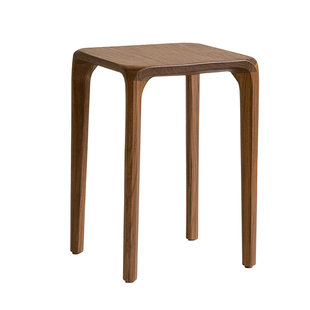 三梦北美胡桃木实木凳子家用可叠放木头板凳客厅椅子餐桌凳梳妆凳