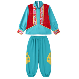 56个少数民族儿童服装藏族蒙古族男童壮族舞蹈服饰苗族瑶族女童