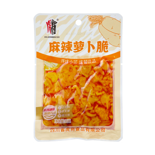 虎将麻辣萝卜脆46g袋装解馋麻辣萝卜干香辣榨菜咸菜早餐下饭开味