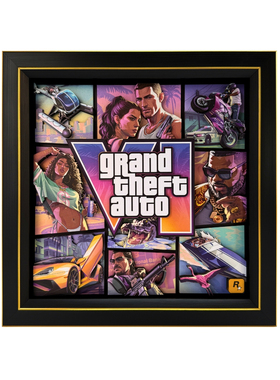 凹凸Panda手作侠盗猎车手GTA6给他a罪恶都市R星游戏纸雕立体挂画