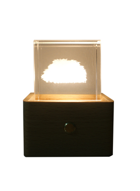 白云朵月球水晶送男女桌面摆件