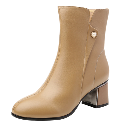 时装靴真皮高跟显瘦马丁33-43码