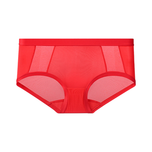 古今古今女士内裤高腰立体包臀红色无痕贴合舒适透气本命年内裤