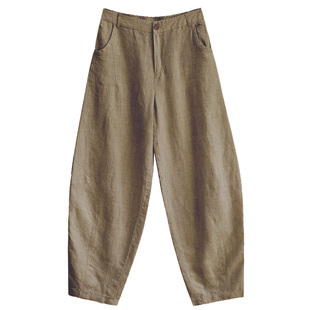 2026夏季苎麻萝卜裤女款舒适宽腿哈伦裤子很显瘦的休闲女裤香蕉裤