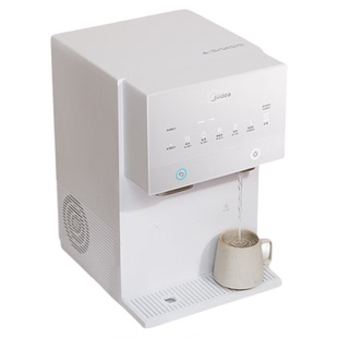 美的冰魔方2.0制冰净水器家用直饮即热一体台式大冰块净饮机3707