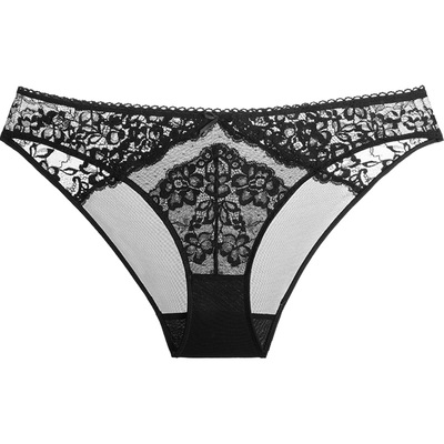 纯欲花卉蕾丝心机显腿长三角裤