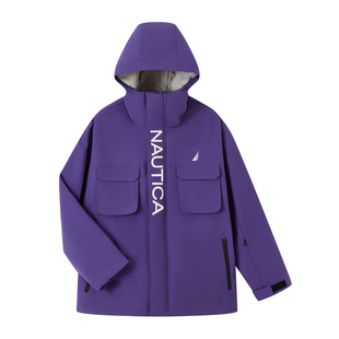 【三防滑雪服】NAUTICA 男童女童户外冲锋冬季外衣3M新雪丽棉服