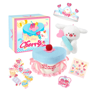 马克图布樱桃小狗蛋糕毛绒公仔玩具闺蜜女生日礼物创意玩偶挂件