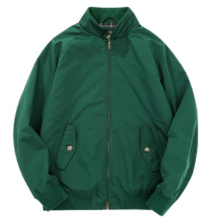 哈灵顿G9夹克 美式复古阿美咔叽硬汉绅士格子风衣外套MBBCAR窄幅