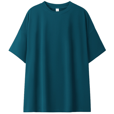 棉质小高领宽松短袖t恤女夏季