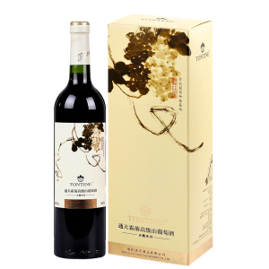 吉林通化通天霜前高级山葡萄酒半甜型低甜度红酒鸭绿江河谷产区
