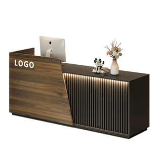 收银台前台店铺服装店吧台餐饮店简约现代公司接待柜台美容院吧台