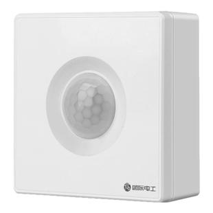 明装红外线人体感应开关面板220V楼过道夜间声控自动感应器传感器