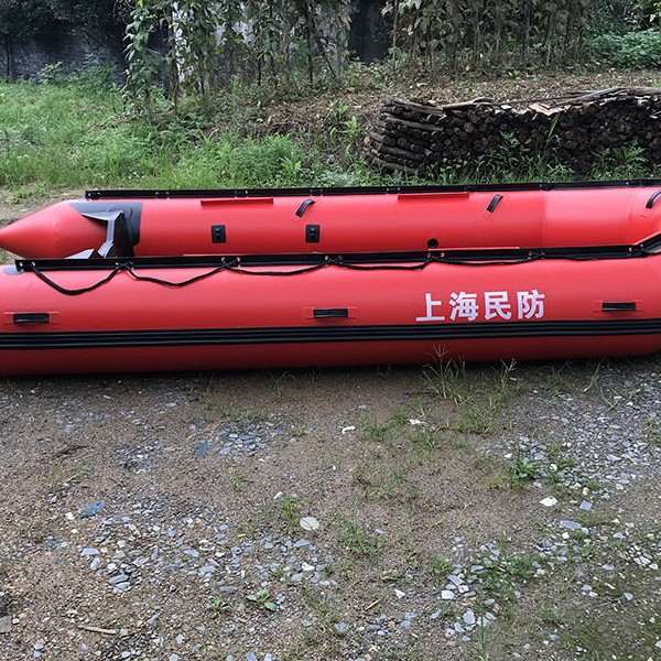海笛充气冲锋舟 防汛应急皮划艇橡皮艇救援推进器充气船漂流船