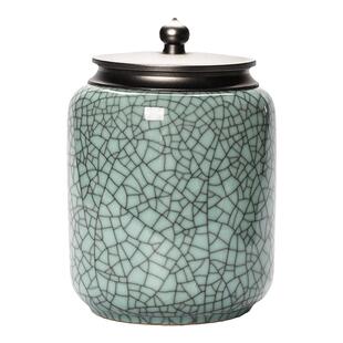青瓷高端大号茶叶罐密封罐陶瓷家用一斤装存茶罐龙井白茶存储罐子