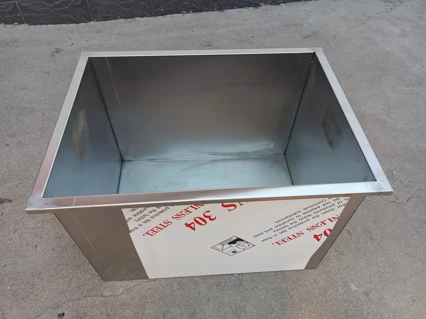 厂销定制304不锈钢储水箱水槽方形商用清洗工具箱水桶落地式储品