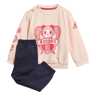 Adidas/阿迪达斯正品婴童春秋圆领卫衣卫裤运动套装 GG3464