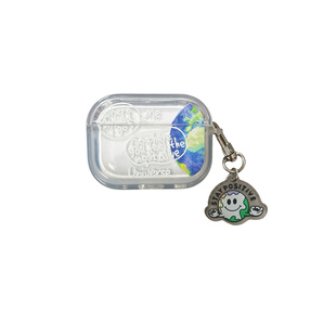 地球英文airpods4保护套适用苹果蓝牙耳机壳2代透明3代硅胶pro小众简约男款airpodspro第二代防摔新款软壳