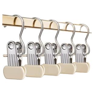 多功能带钩不锈钢晾衣夹子无痕帽子收纳短裤布料家居袜子晾晒挂钩