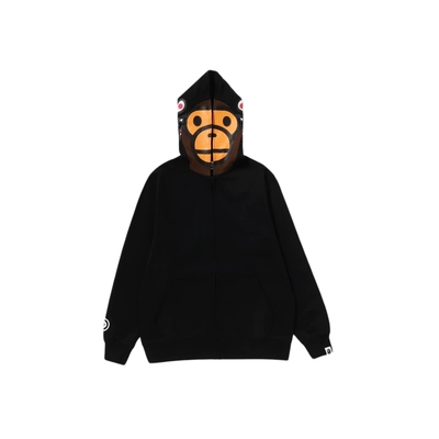 BABYMILO卡通小猴鲨鱼连帽卫衣