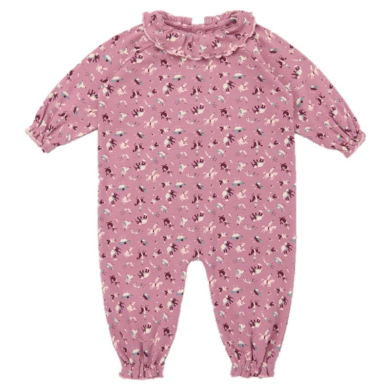 Little现货 Misha Puff FW26幼童宝宝印花长袖包屁衣连体衣100棉