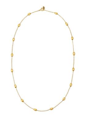 iKiCo Jewelry 2025秋季新款拉丝豆豆项链长款女小众简约长款项链