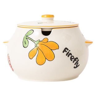 双耳猪油罐家用带盖调料罐耐高温荤油罐大容量辣椒罐盐罐陶瓷罐子