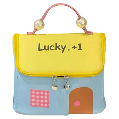 多巴胺房子化妆包大容量分区手提