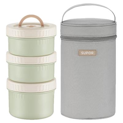 微波加热陶瓷便当盒密封分格