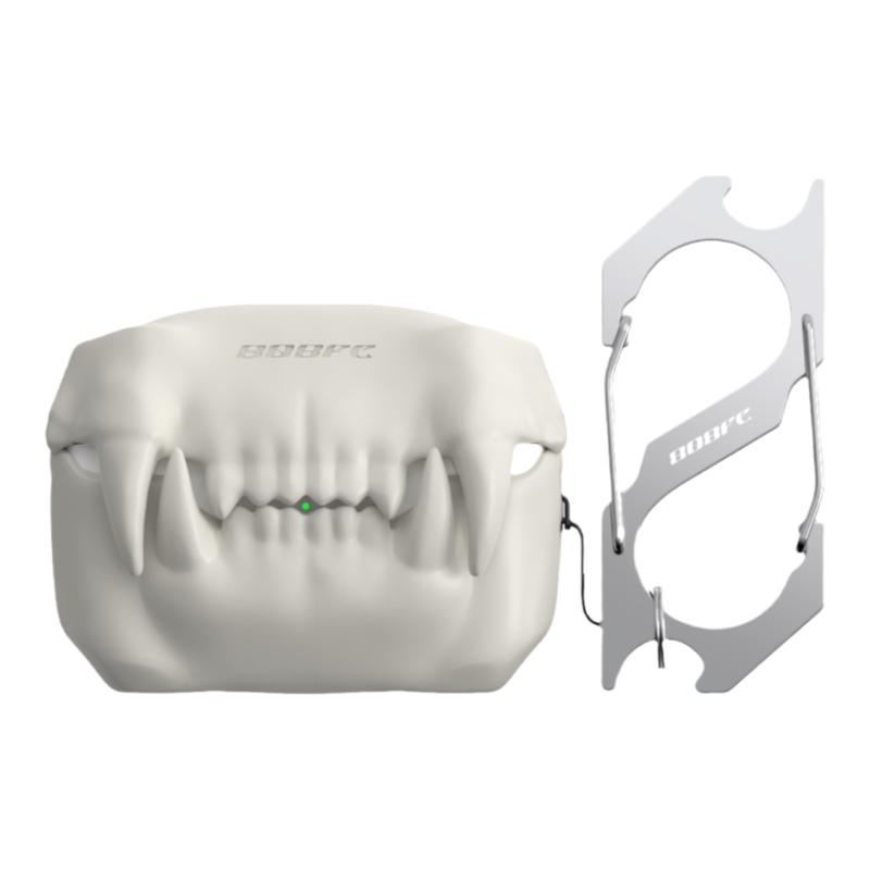 808FC原创虎牙Airpodspro2苹果耳机壳硅胶保护套airpods3小众耳机壳pro兼容type-c接口适配2023新款代保护壳