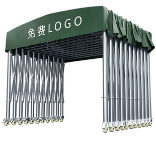 大型推拉雨棚移动伸缩遮阳棚家用停车蓬户外储物防雨防雪汽车活动