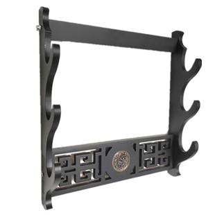 古典镂空龙泉剑托挂墙刀剑架传统弓架挂架龙兵器架笛箫架模型枪架