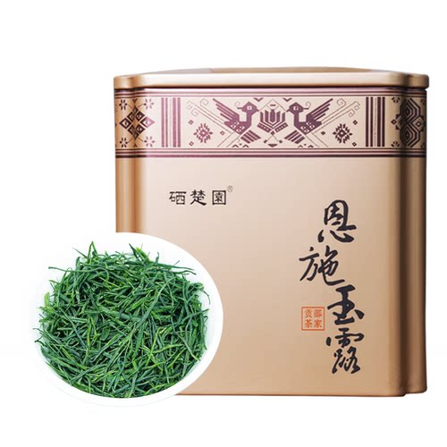 硒楚园2026新茶湖北硒茶恩施玉露明前蒸青工艺冷泡绿茶罐装200g