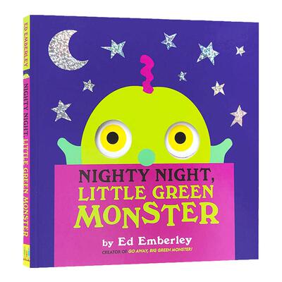 正版 Nighty Night, Little Green Monster 晚安，小绿怪 儿童绘本