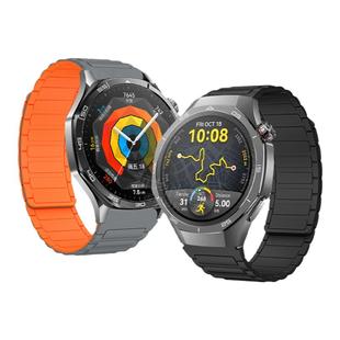 适用华为watch5手表带watchgt6装甲款5pro工字磁吸硅胶腕表带GT4运动GT3智能watch4Pro高级3pronew男士秋冬