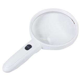 拜斯特放大镜高清带led灯老人专用看书阅读辅助工具大镜片可点火