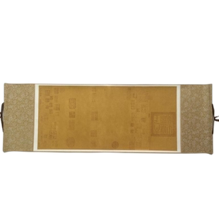 兰亭序卷轴横款蜡染挂轴空白宣纸半生半熟书法挂墙免装裱仿古